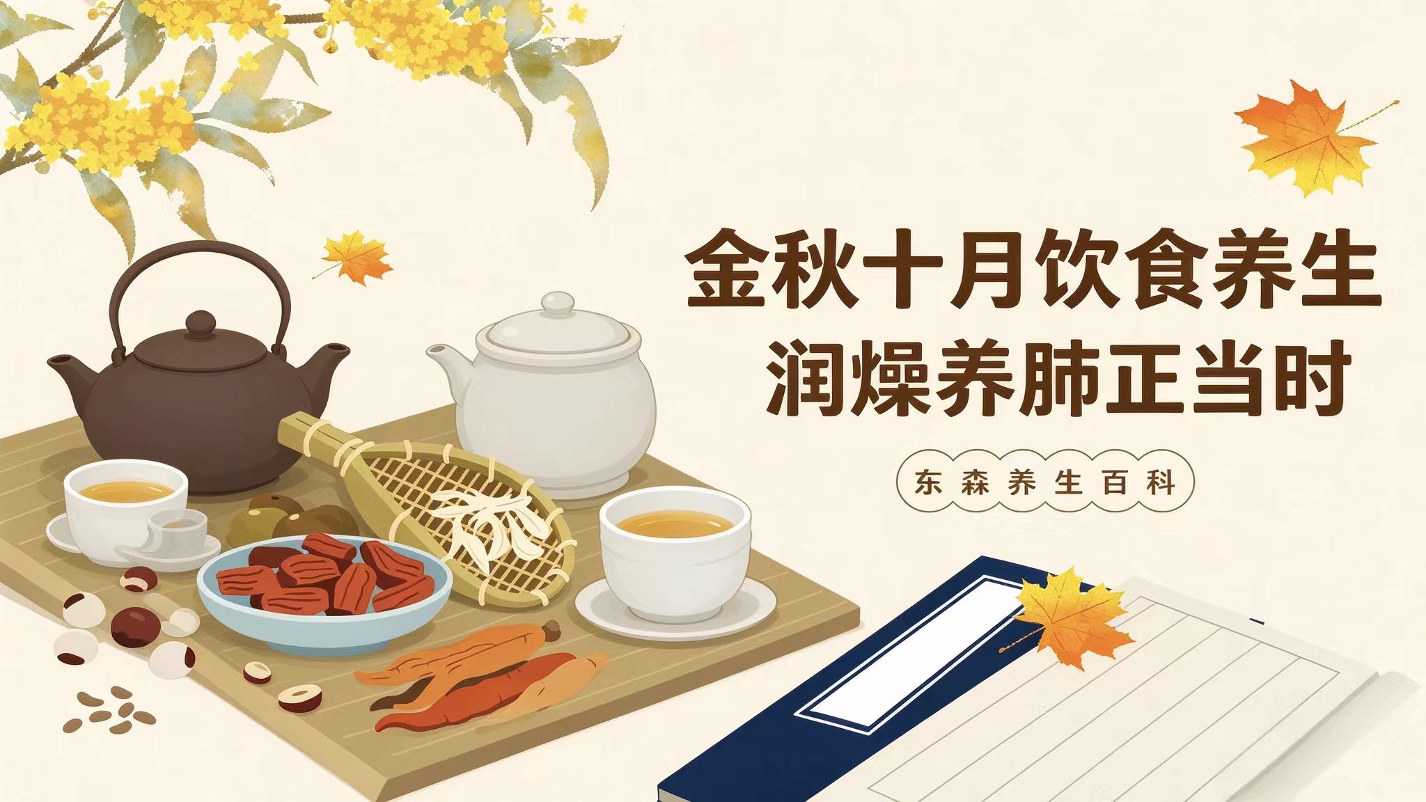 金秋十月饮食养生|润燥养肺正当时